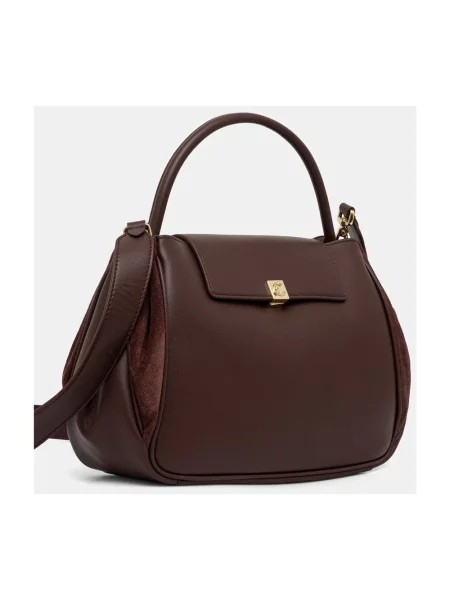 Torebka crossbody Coccinelle skórzana brązowa