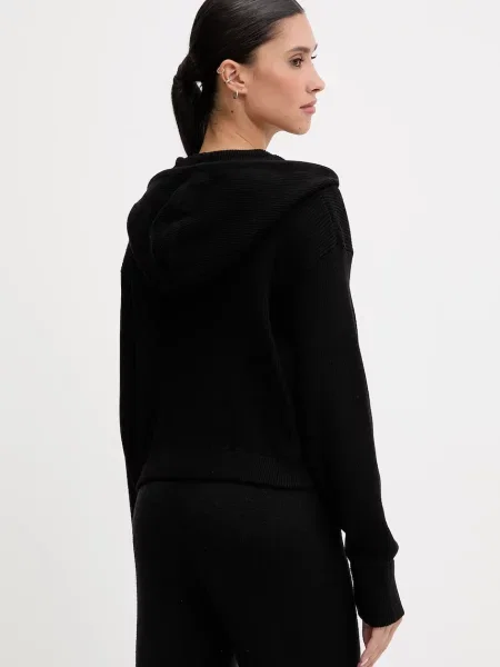Однотонный свитер Guess с капюшоном черный