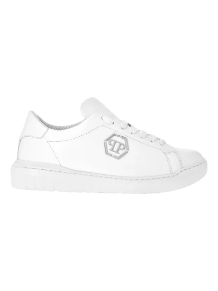 Sneakersy Philipp Plein skórzane białe