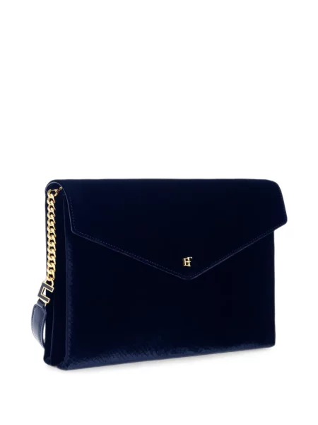 Torbica Elisabetta Franchi od samta s printom plava