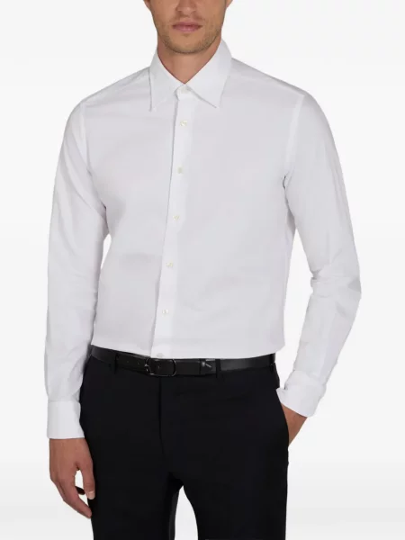 Cămașă Slowear din țesătură twill alb