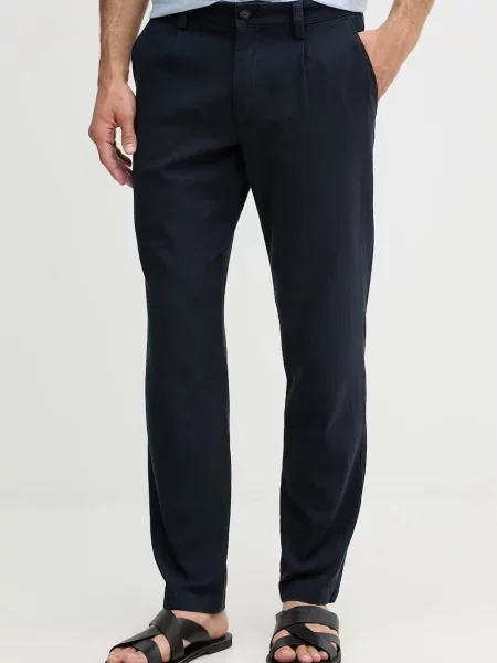BOSS Orange pantaloni chinos pentru bărbați din cu Pleated portocaliu