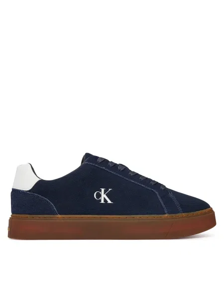 Sneakersy Calvin Klein Classic Cupsole Laceup Su Tmavomodrá