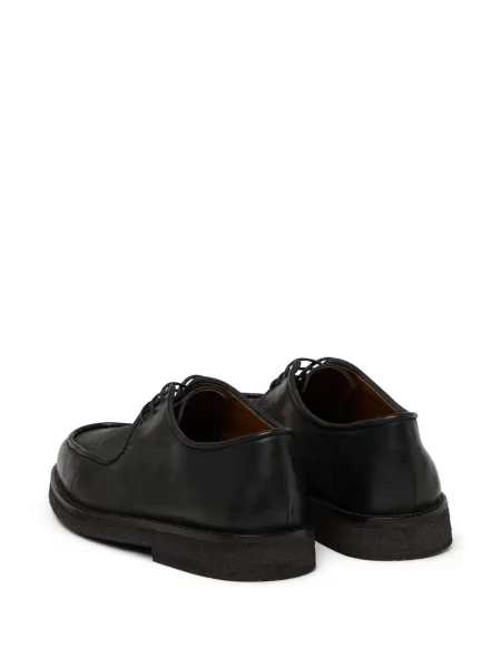 Pantofi derby Marsell cu șireturi din piele negru