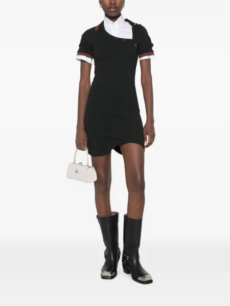 Rochie mini Vivienne Westwood asimetrică negru