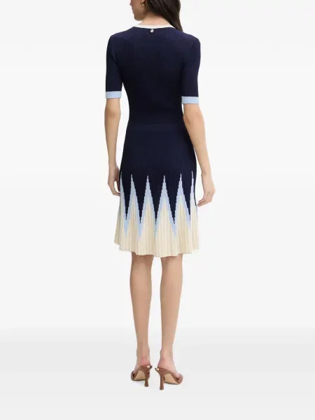 Rochie mini Silvian Heach tricotate albastru