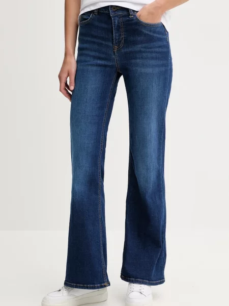 Дънки Pepe Jeans с висока талия синьо