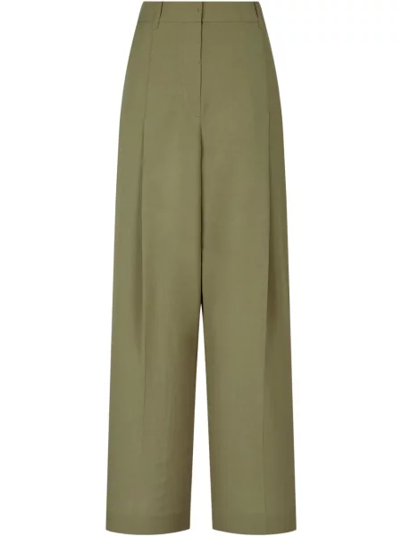 Pantaloni Studio Tomboy plisate verde