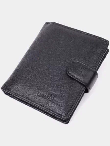 ST Leather Accessories Гаманець Шкіра чорний