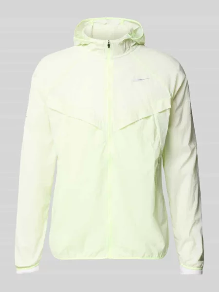 Kurtka treningowa z nadrukiem z logo i kapturem Nike Training żółta