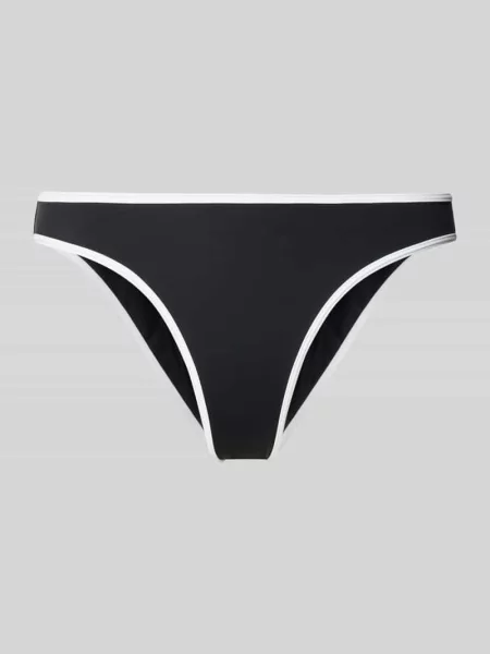 Figi bikini z paski w kontrastowym kolorze model JOVITA' Neo Noir czarne