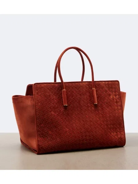 Shopper kabelka Bottega Veneta hnedá