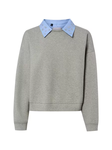 Liu Jo Collection Bluza Kobiety jednolity S szary