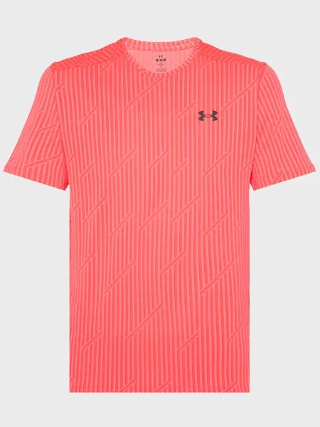 Жаккардовая спортивная футболка Under Armour в полоску красная
