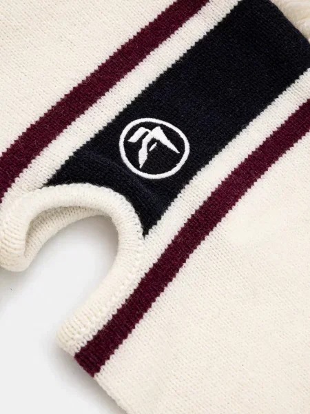 AMBUSH kominiarka Fringe Knit Balaclava beżowy