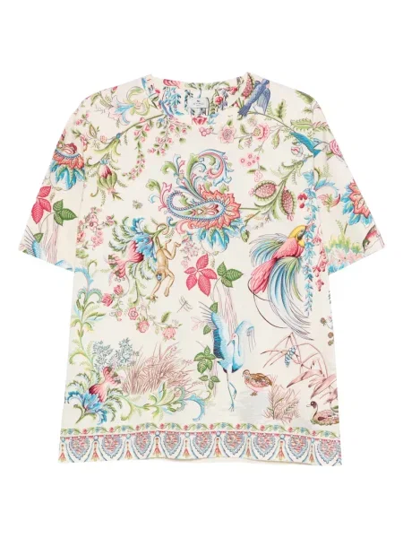 Tricou Etro cu model floral cu imagine