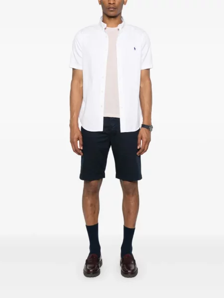 Dzianinowe kąpielówki Polo Ralph Lauren w paski czarne