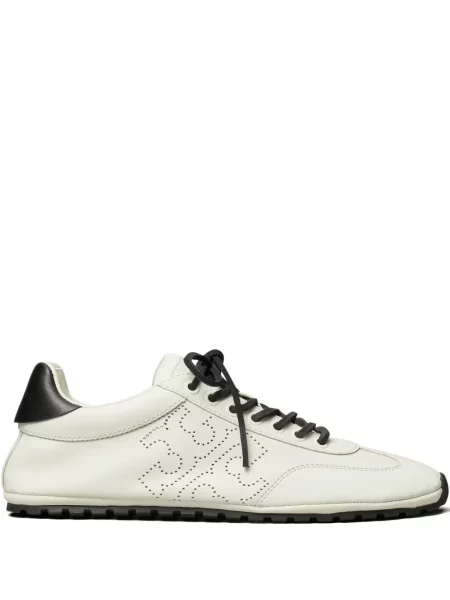 Sneakerși Tory Burch din piele alb