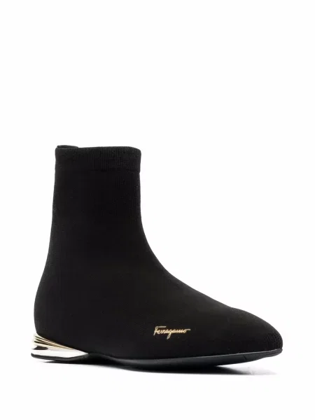 Botine Ferragamo cu autograf negru