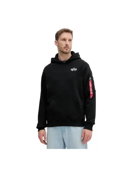 Bluza z kapturem Alpha Industries Inc. czarna