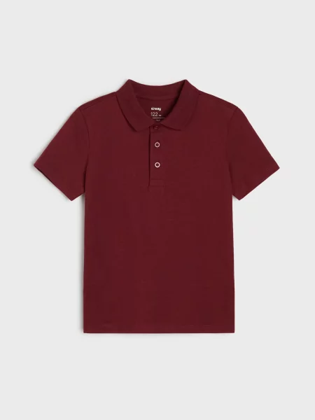 Sinsay polo tričko burgundy