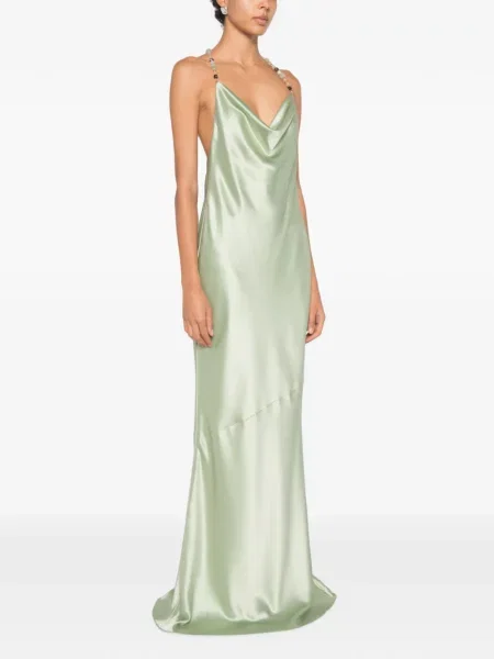 Rochie maxi Retrofete verde