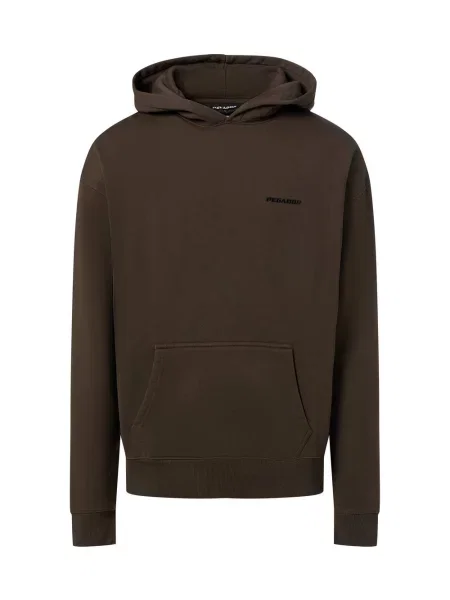 PEGADOR bluza z kapturem Mężczyźni jednolity S brązowy