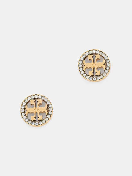 Tory Burch naszyjnik i kolczyki Miller Pave złote