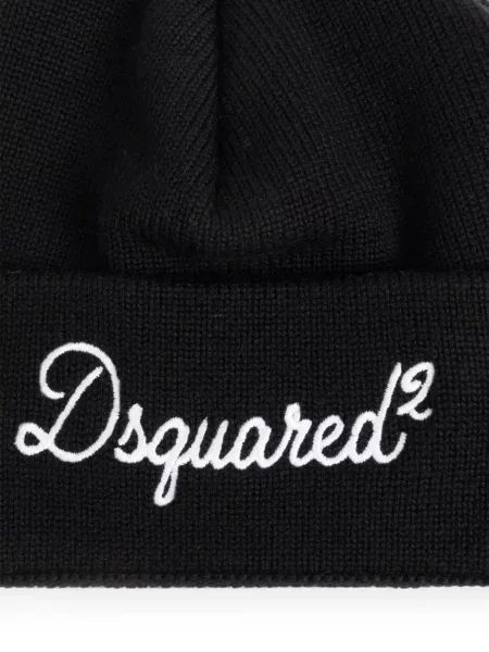 Căciulă Dsquared2 cu broderie negru