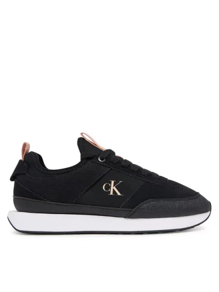Calvin Klein Сникърси Retro Runner Sock Laceup Neo Mix черен