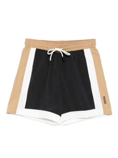 Slip de baie Boss cu imagine negru
