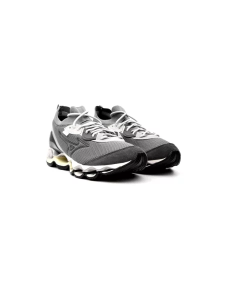 Sneakersy Mizuno skórzane szare