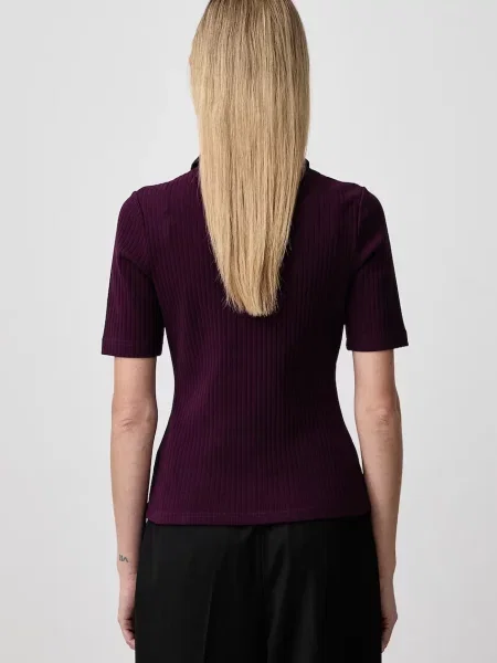Fred Perry polo z bawełną fioletowa