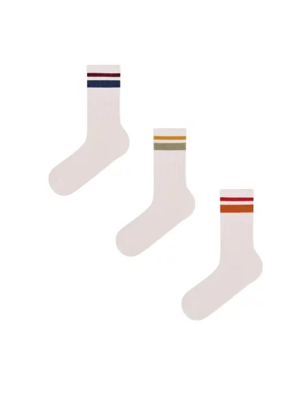 Penti Nogavice PENTI Herren gestreifte Socken' bela