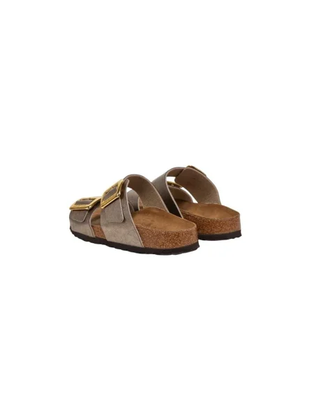 Saboți Birkenstock cu cataramă bej