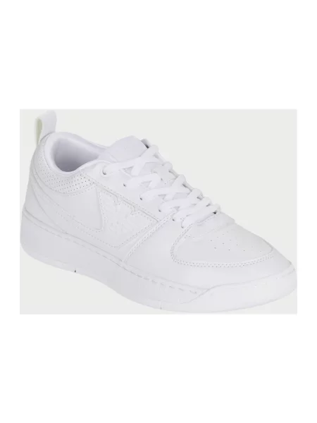 Sneakersy Emporio Armani sznurowane białe