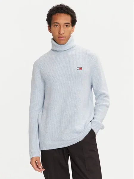 Tommy Jeans Golf Błękitny niebieski