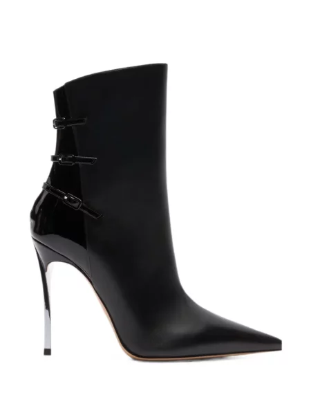 Cizme scurte Casadei din piele negru