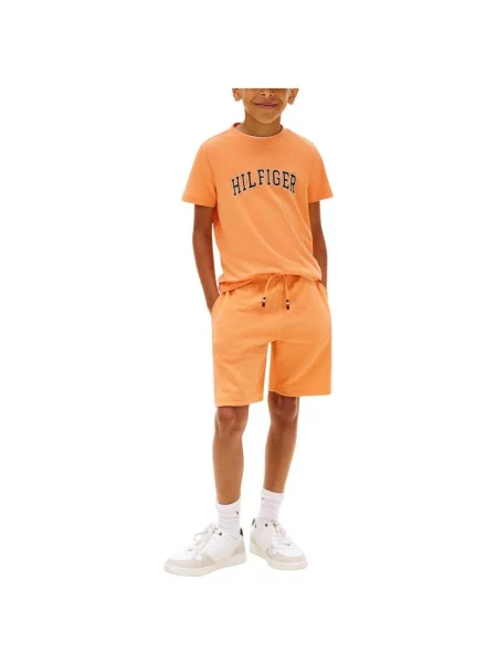 Gyerek póló Tommy Hilfiger narancsszínű