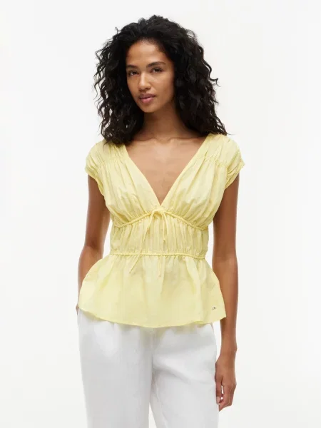 TOMMY HILFIGER Top deschis galben