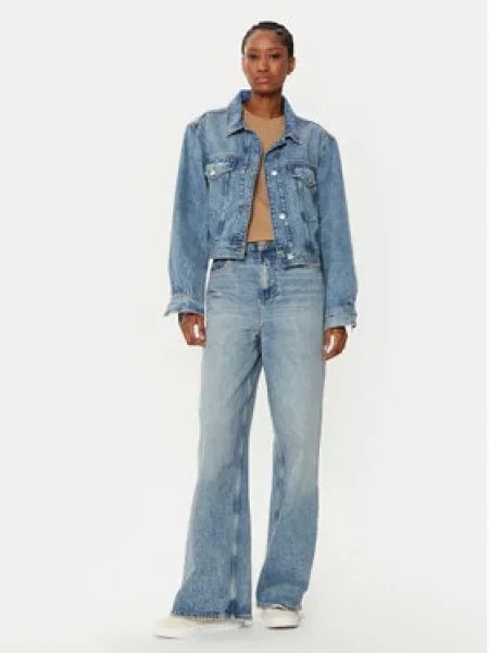 Tommy Hilfiger Jeansová bunda Straight Fit modrá
