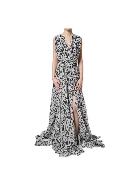 Sukienka maxi Dolce And Gabbana czarna