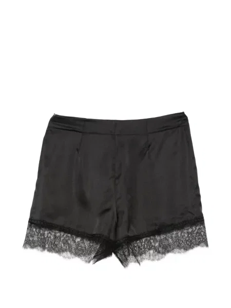 Pantaloni scurți Carine Gilson din satin negru