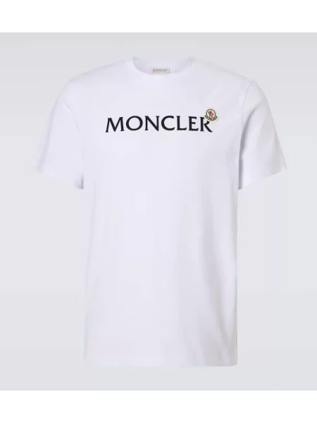 Jersey póló Moncler autogrammal fehér