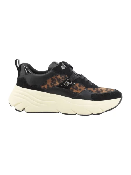 Sneakersy Geox skórzane czarne