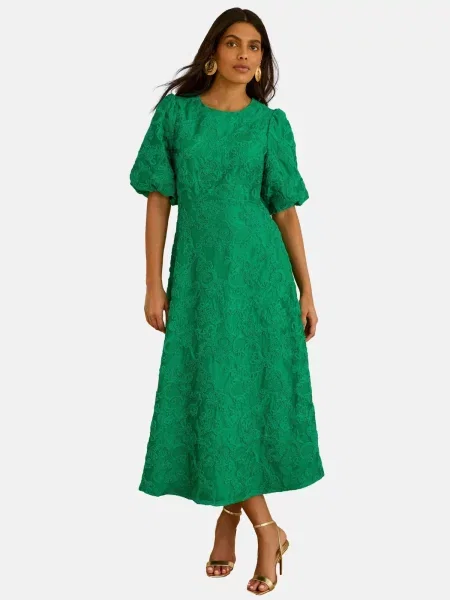 Love & roses Rochie de cocktail smarald verde