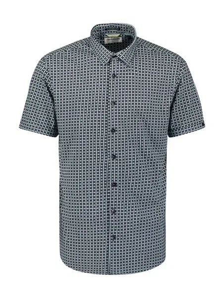 No Excess Košile námořnická modř / azurová modrá / žlutá bílá