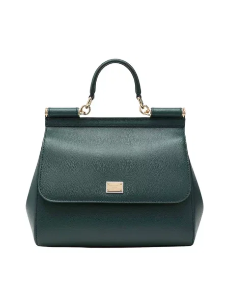 Torba Dolce And Gabbana skórzana zielona