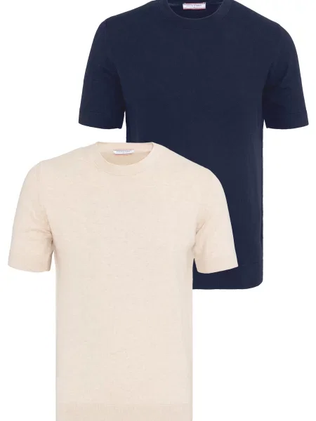 Felix Hardy Tricou deschis / bleumarin bej
