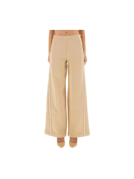 Spodnie Max Mara wełniane beżowe